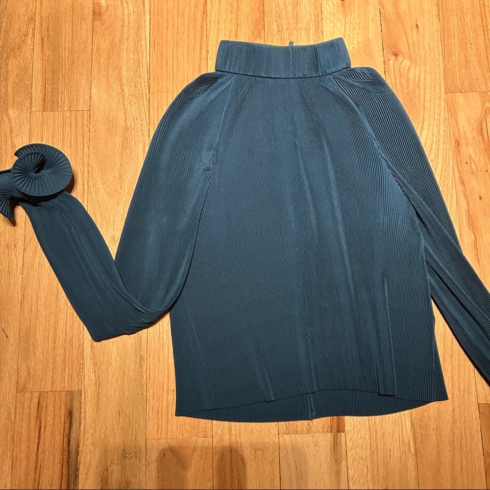 Tibi turquoise blouse